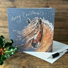 Alex Clark Pony in the Snow Christmas Card