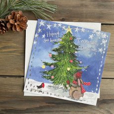 Alex Clark Rabbit Tree Christmas Card