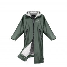 Equidry All Rounder Jacket with Fleece Hood Black Forest Green/Grey