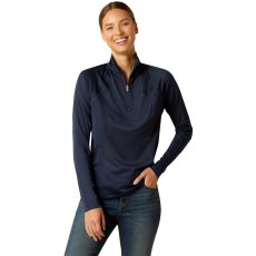 Ariat Womens SunStopper 3.0 1/4 Zip Baselayer Navy Ariat Womens SunStopper 3.0 1/4 Zip Baselayer Navy