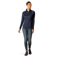 Ariat Womens SunStopper 3.0 1/4 Zip Baselayer Navy Ariat Womens SunStopper 3.0 1/4 Zip Baselayer Navy