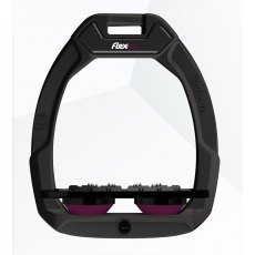 Flex On Safe-On Inclined Ultra Grip Safety Stirrups Black/Black/Burgundy