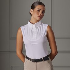 Aubrion Sleeveless Tie Shirt White Aubrion Sleeveless Tie Shirt White
