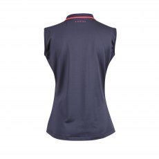 Aubrion Poise Sleeveless Tech Polo - Young Rider Navy