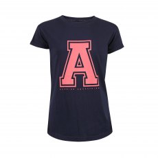 Aubrion Repose T-Shirt - Young Rider Navy