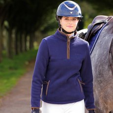 Aubrion Core Ladies Half Zip Fleece Navy