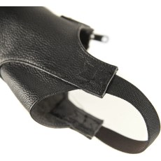 Moretta Leather Gaiters Black