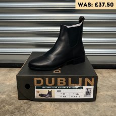 Dublin Mens Foundation Pull On Jodhpur Boots Black - UK 10 - BRAND NEW