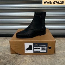 Moretta Martina Ladies Zip Paddock Boots Black - UK 5 - BRAND NEW
