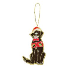 Equetech Christmas Decorations - Chocolate Labrador Equetech Christmas Decorations - Chocolate Labrador