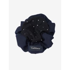 LeMieux Scrunchie With Crystal Hair Net Navy   LeMieux Scrunchie With Crystal Hair Net Navy