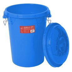 Red Gorilla Bin With Lid Blue  Red Gorilla Bin With Lid Blue