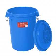 Red Gorilla Bin With Lid Blue 