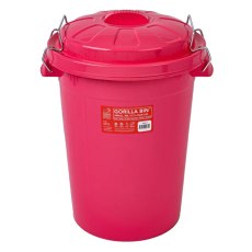 Red Gorilla Bin With Lid Pink  Red Gorilla Bin With Lid Pink