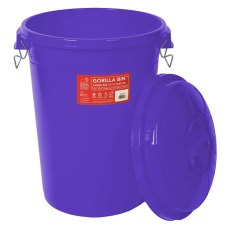 Red Gorilla Bin With Lid Purple  Red Gorilla Bin With Lid Purple