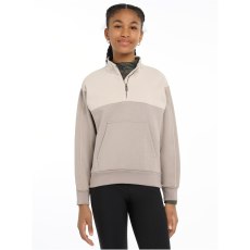 LeMieux Young Rider Kate Quarter Zip Sweat Ash/Stone LeMieux Young Rider Kate Quarter Zip Sweat Ash/Stone