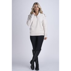 Mochara Half Zip Sweatshirt - Latte Mochara Half Zip Sweatshirt - Latte