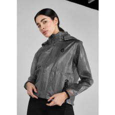 Aztec Diamond Ladies Rain Jacket Black