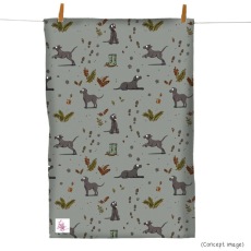 Emily Cole Labrador Pattern Tea Towel Emily Cole Labrador Pattern Tea Towel
