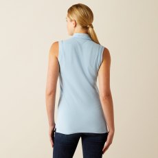 Ariat Womens Prix 3.0 Sleeveless Polo Blue Bell