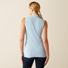 Ariat Womens Prix 3.0 Sleeveless Polo Blue Bell  Ariat Womens Prix 3.0 Sleeveless Polo Blue Bell