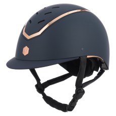 Charles Owen Kylo Riding Hat Navy Matte/Rose Gold Charles Owen Kylo Riding Hat Navy Matte/Rose Gold
