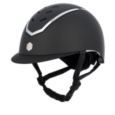 Charles Owen Kylo Riding Hat Black Matte/Silver Charles Owen Kylo Riding Hat Black Matte/Silver
