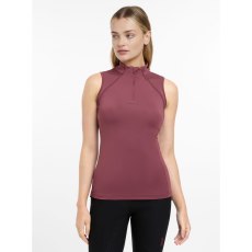 LeMieux Maria Mesh Sleeveless Baselayer Rosewood