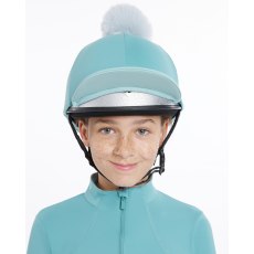 LeMieux Pom Hat Silk Aqua/Lagoon LeMieux Pom Hat Silk Aqua/Lagoon