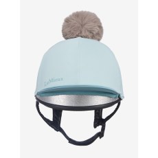 LeMieux Pom Hat Silk Aqua/Lagoon LeMieux Pom Hat Silk Aqua/Lagoon