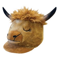 Equetech Heather Highland Cow Hat Silk  Equetech Heather Highland Cow Hat Silk