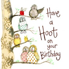 Alex Clark Hooters Birthday Card