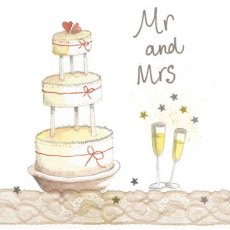 Alex Clark Mr & Mrs Greeting Card