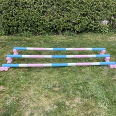 PolyJumps Mini Blocks & Poles I Baby Blue & Baby Pink