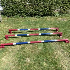 PolyJumps Mini Block & 9-Band Poles I Burgundy & Navy