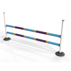 PolyJumps Upright Pole Stand Intro Set I 2 Pole 