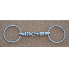 Loose Ring Cherry Roller Snaffle Bit