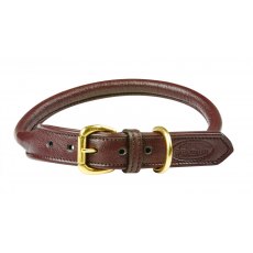 Weatherbeeta Rolled Leather Dog Collar