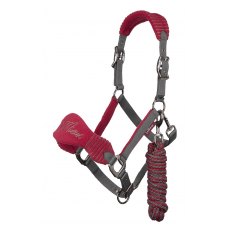 LeMieux Vogue Headcollar and Leadrope Mulberry/Grey