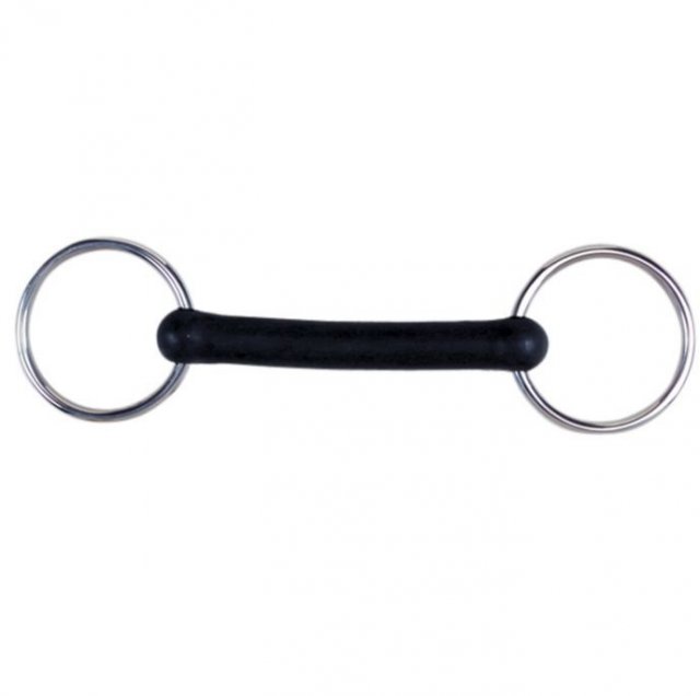 Korsteel  Korsteel Flexi Rubber Mullen Mouth Loose Ring Snaffle Bit