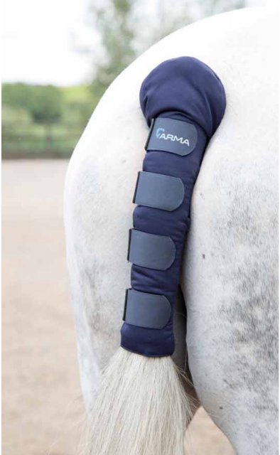 Shires Arma Padded Horse Tail Guard in Pink one size 