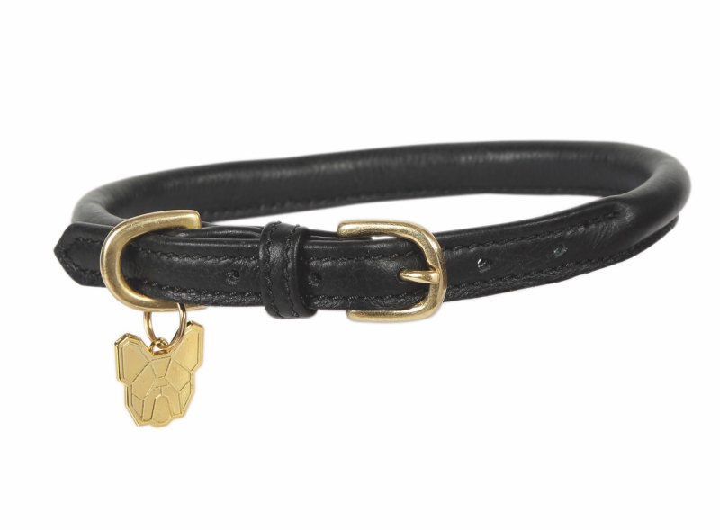 Shires Digby & Fox Rolled Leather Dog Collar Shires Digby & Fox Rolled Leather Dog Collar