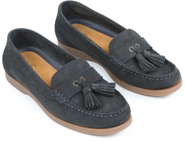 Shires Moretta Alita Loafers Deck Shoes Ladies in Navy 