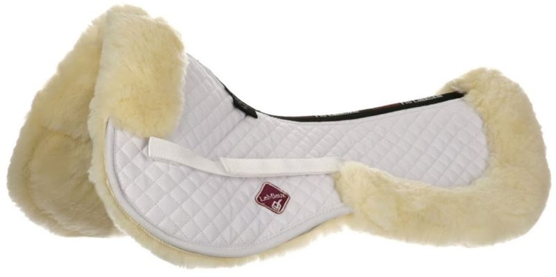 LeMieux Pro Lambskin Half Pad White/Natural LeMieux Pro Lambskin Half Pad White/Natural