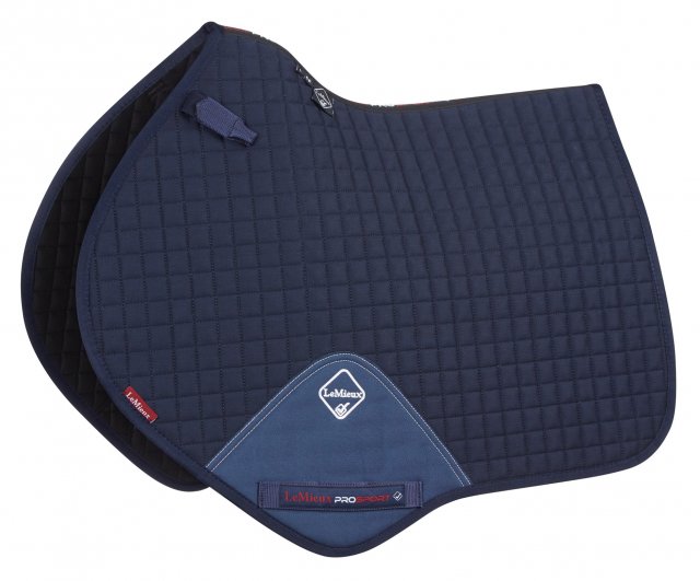 LeMieux LeMieux Pro Sport Cotton Close Contact Square Navy