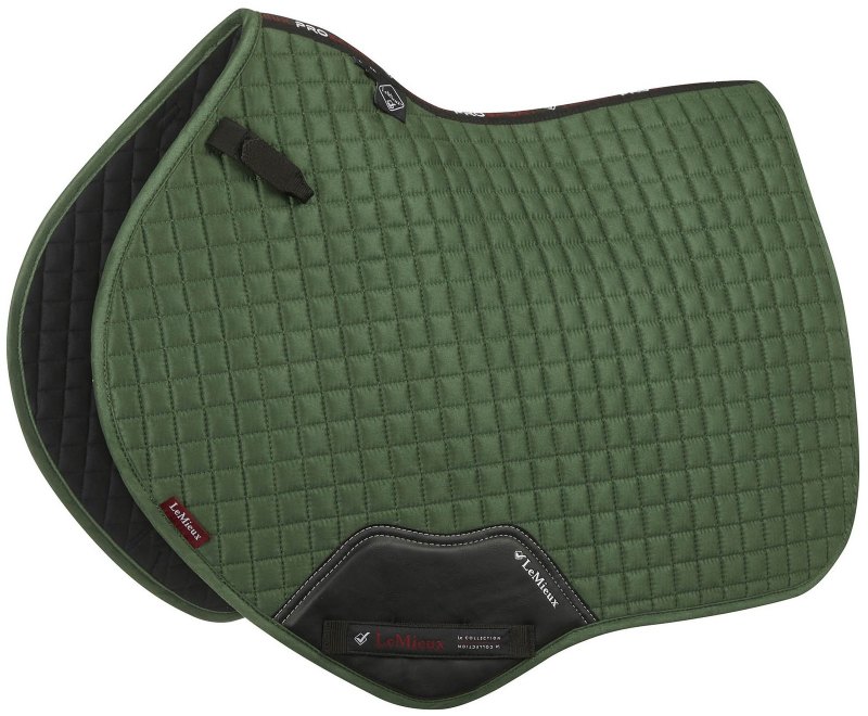 LeMieux Pro Sport Suede Close Contact Square Hunter Green LeMieux Pro Sport Suede Close Contact Square Hunter Green