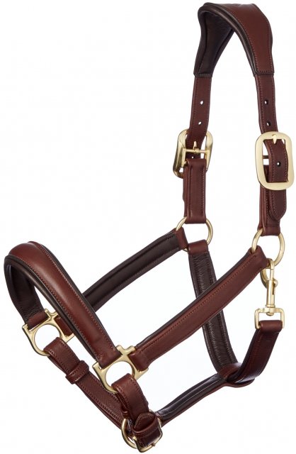 LeMieux LeMieux Anatomic Leather Headcollar Brown