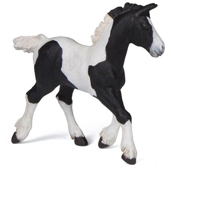 Papo Black Piebald Cob Foal Horse Toy Papo Black Piebald Cob Foal Horse Toy