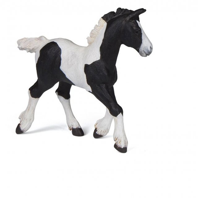 Papo Toys Papo Black Piebald Cob Foal Horse Toy