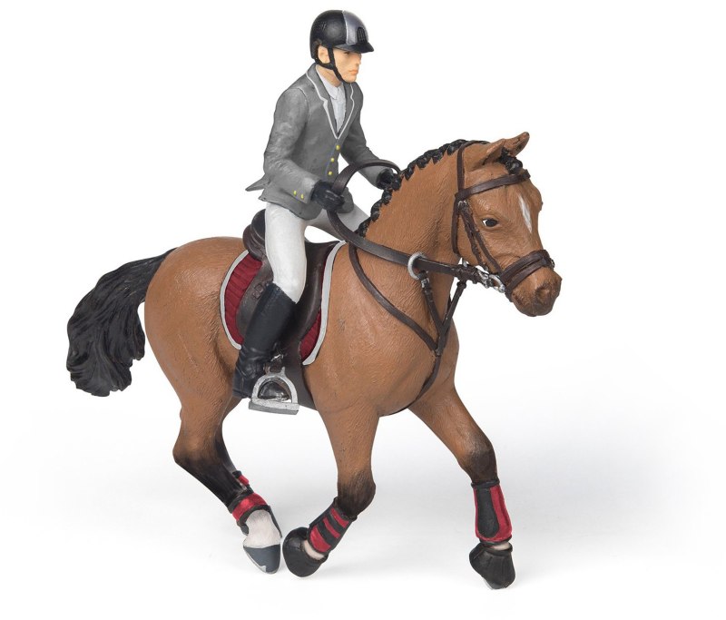 Papo Competition Horse with Rider Toy Papo Competition Horse with Rider Toy